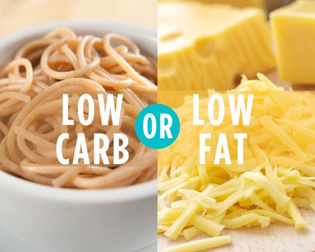 low carb low fat